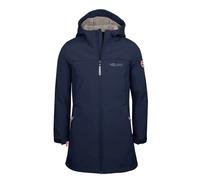 Softshellmantel TROLLKIDS "GIRLS KRISTIANSAND COAT", Kinder, Gr. 164, blau (navy), Obermaterial: 94% Polyester, 6% Elasthan, normal, Mäntel, für Kinder und Jugendliche, mit Teddy-Fleece-Futter (831837