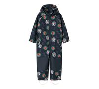 Softshelloverall NAME IT "NMMALFA08 PAW SOFTSHELL SUIT NOOS CPLGM", Kinder, Gr. 122, N-Gr, navy blazer, Softshell, Obermaterial: 94% Polyester, 6% Elasthan, bedruckt, lang, Overalls, Materialmix, refl