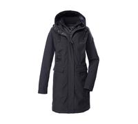 Softshellparka "GW 79 WMN SFTSHLL PRK", Damen, Gr. 36, schwarz, Oberseite: 100% Polyester;Rückseite: 100% Polyester;Füllung: 100% Polyester, G.I.G.A. DX BY KILLTEC, Jacken, Damen Softshellparka: wasse