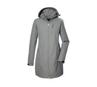 Softshellparka KILLTEC "KOS 57 WMN SFTSHLL PRK", Damen, Gr. 38, grün (helloliv), Oberseite: 100% Polyester;Rückseite: 100% Polyester;Futter: 100% Polyester, Jacken, Wasserabweisender, atmungsaktiver P