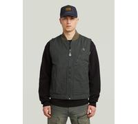 Softshellweste G-STAR "Duty Canvas Weste", Herren, Gr. M, asfalt, Obermaterial: 100% Baumwolle, Westen (15008553-M) asfalt