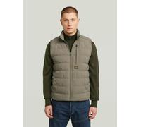 Softshellweste G-STAR "Foundation Liner Weste", Herren, Gr. S, beige (turf), Obermaterial: 50% Polyester, 50% Polyester, Westen (59704155-S) turf
