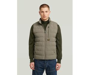 Softshellweste G-STAR "Foundation Liner Weste", Herren, Gr. S, beige (turf), Obermaterial: 50% Polyester, 50% Polyester, Westen (59704155-S) turf