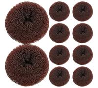 SOIMISS 15 Stück Haarknoten Haarknoten Maker aus Elastischem Material Kleiner Donut Duttformer für Frauen und Mädchen in Kaffee Vielseitig für Ballett Alltag und Auftritte