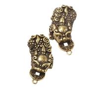 SOIMISS 2 Stück Traditioneller Messing Schlüsselanhänger Anhänger Mit Feng Shui Glücksbringer Motiv Für Schlüsselbund Rucksack Und Taschen Selbstgemacht Charme