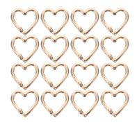 SOIMISS 20 Stück Teiliges Herz Karabinerhaken aus Robustem Zinklegierung Mini Kompakt Schnelles EIN Ausklinken Vielseitig für Schlüssel Taschen Camping Tragbar und Praktisch