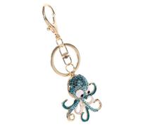 SOIMISS 2stücke Kreativer Glitzer-oktopus Schlüsselanhänger Mit Strass Niedlicher Taschenanhänger Für Handtaschen-dekoration Für Weihnachten Und Geburtstage Grün