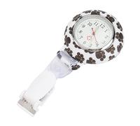 SOIMISS 3stücke Ethnic Flower Watch Tragbare Silikon-taschenuhr Für Schwarze Und Weiße Design Langlebig Und Praktisch Für Einsatz Im Gesundheitswesen