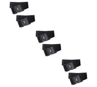 SOIMISS 6 STK verstellbare Gepäckgurte Gepäckhalter Bungee-Gürtel Koffergurt Verschlussriemen Kofferband mit Zahlenschloss Kofferzubehör für Koffer Taschenriemen Black