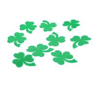 SOIMISS 9 Stück Kleeblatt Aufnäher für Kleidung Selbstgemacht Stickaufnäher Grün aus Vliesstoff Hot Melt Kleber und Polyester zum Reparieren von Kleidung und Hüten für St Patrick's Day