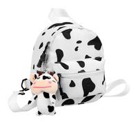 SOIMISS Canvas-rucksack für Damen Kuhmuster Schultertasche aus Strapazierfähigem Vielseitig für Freizeit und Alltag Praktisch und Kreativ