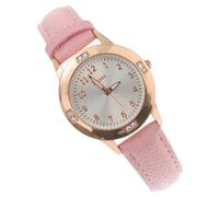 SOIMISS Damenuhr mit Leuchtendem Zifferblatt Modische Analoge Armbanduhr für Mädchen Stilvolle Quarzuhr in Rosa für Alltag und Schule