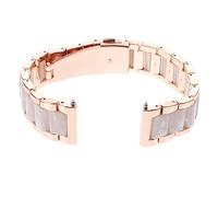 SOIMISS Herren Metall Uhrenarmband aus Edelstahl und Kunstharz Austauschbar Angenehm zu Tragen für Business und Alltag