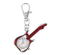 SOIMISS Kleiner Quarzuhr in Gitarrenform für Jungen und Mädchen, 1 Stück | Legierung und Glas, als Taschenanhänger Dekoration für Rucksack oder Schlüsselbund