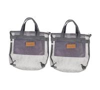 SOIMISS Reisetasche Netz Kulturbeutel Aus Robustem Mesh Mit Großem Fassungsvermögen Hängend Für Bad Und Strand Graues 2 Stück