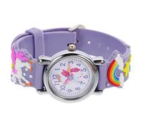 SOIMISS Silikon Armbanduhr Mit Einhorn Motiven Für Junge Mädchen Leicht Und Tragbar Als Uhr Für Kleinkinder