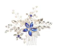 SOIMISS Strass-haarkamm mit Blume für Braut Hochzeitshaar-schmuck Braut-haarschmuck Seitenkamm für Eleganten Kopfschmuck