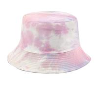 SOIMISS Tie Dye Fischerhut Eimer Hut Breite Krempe Sonnenhut Sommer Faltbarer Hut