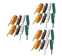 SOIMISS Weihnachts Schuhe 12 Paare Weihnachtsschnürsenkel Weihnachts-sneaker-schnürsenkel Schuhe Mit Automatischer Schnürung Schnürsenkel Bunt Weihnachtsschuhe Mit Schnürsenkeln Polyester Baumwolle