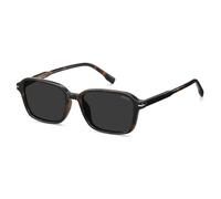 SOJOS Retro-Sonnenbrille SJ2663, Halbrahmen/Graue Gläser