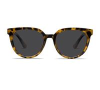 SOJOS Runde Polarisierte Sonnenbrille Damen Herren Klassische Retro Stil UV400 SJ2175 mit Demi Rahmen/Graue Linse