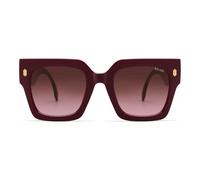 SOJOS Sonnenbrille Damen Groß Vintage Retro Quadratisch Cateye Rahmen UV400 Schutz Klassische Outdoor Moderne eckig Übergroß Sonnenbrillen SJ2194 mit Wein/Rot-Bewertung