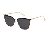 SOJOS Sonnenbrille Damen Vintage Cateye, Sonnenbrille Herren Retro Eckig Groß Frauen Rechteckige Sonnenbrille Gold Katzenaugen mit Metallrahmen UV400 Schutz Brille SJ1172 mit Gold Rahmen