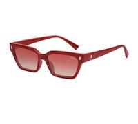 SOJOS Trendy polarisierte Katzenauge Sonnenbrille Damen Herren Retro Cat Eye Leichtgewicht Vintage Schürzenjäger Sonnerbrillen mit UV400 Schutz SJ2381