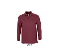 L549 SOL´S Langarm Polo Winter II Burgundy XL