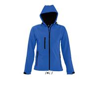 L849 SOL´S Damen Softshell Kapuzenjacke Replay Royal Blue M