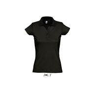 SOL´S Womens Polo Shirt Prescott, Größe:S, Farbe:Deep Black