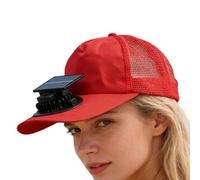 Solar Fan Hat | 3 Speed Mesh Baseball Outdoor Sports Headwear, 18.5x12cm Convenient Charging Solar Powered Garden Hat | for Beach Camping Hiking Fishing Running Cycling Walking Festival