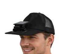Solar Fan Hat | 3 Speed Mesh Baseball Outdoor Sports Headwear, 18.5x12cm Convenient Charging Solar Powered Garden Hat | for Beach Camping Hiking Fishing Running Cycling Walking Festival