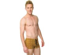 Solar Tan Thru Badehose Panty braun/gelb, Gr. 4, S