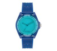 Solaruhr ADIDAS ORIGINALS "PROJECT FOUR SOLAR", blau, Armbanduhren, Damen, Quarzuhr, Armbanduhr, Herrenuhr, Damenuhr, Resinarmband (81948923-0) blau