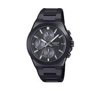 Solaruhr CASIO EDIFICE, schwarz, schwarz, Armbanduhren, Herren, Armbanduhr, Herrenuhr, Edelstahlarmband, analog, Tag, Stoppfunktion (39680608-0) schwarz, schwarz