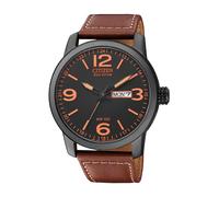 CITIZEN Herren Armbanduhr 'BM8476-07EE' schwarz / braun, Größe One Size, 3458442 Schwarz / Braun One Size