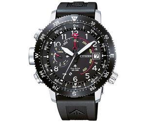 Solaruhr CITIZEN "Promaster Altichron", schwarz, Armbanduhren, Herren, Armbanduhr, Herrenuhr, bis 20 bar wasserdicht, Datum, Leuchtzeiger (65638266-0) schwarz