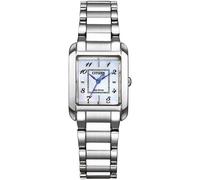 Solaruhr CITIZEN, silber (silberfarben), Armbanduhren, Damen, Armbanduhr, Damenuhr, Edelstahlarmband, Saphirglas (90790265-0) silberfarben