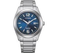 Solaruhr CITIZEN, silber (titansilberfarben, blau), Armbanduhren, Herren, Armbanduhr, Herrenuhr, Titan, Datum (89125132-0) titansilberfarben, blau