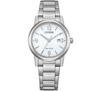Solaruhr CITIZEN, silberfarben, Armbanduhren, Damen, Solaruhr, Armbanduhr, Damenuhr, Edelstahlarmband, analog, Datum, Eco-Drive (92224439-0)