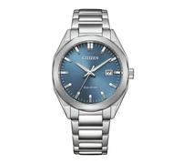 Solaruhr CITIZEN, silberfarben, dunkelblau, Armbanduhren, Damen, Solaruhr, Armbanduhr, Damenuhr, Herrenuhr, Edelstahlarmband, analog, Big Date (90183443-0)