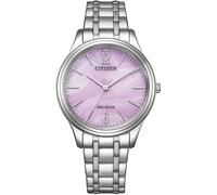 Solaruhr CITIZEN, silberfarben, rosa, Armbanduhren, Damen, Solaruhr, Armbanduhr, Damenuhr, Edelstahlarmband, Batterie-Entladungsanzeige (14498054-0)
