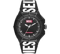 Solaruhr DIESEL "FRAMED", schwarz (schwarz, weiß), Armbanduhren, Damen, Armbanduhr, Herrenuhr, analog (62448526-0) schwarz, weiß