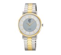 Solaruhr ETT, silbergoldfarben, Armbanduhren, Herren, Armbanduhr, Damenuhr, Herrenuhr, Partneruhr, Edelstahlarmband (11945954-0) silbergoldfarben