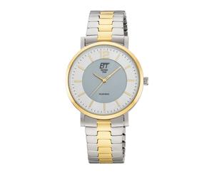 Solaruhr ETT, silbergoldfarben, Armbanduhren, Herren, Armbanduhr, Damenuhr, Herrenuhr, Partneruhr, Edelstahlarmband (11945954-0) silbergoldfarben