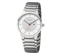 Regent Solaruhr BA-725 Herren Metallband Ø39 mm Weiß