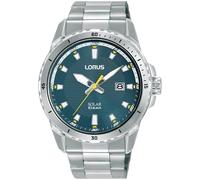 Solaruhr LORUS "Sports", silber (silberfarben, grau), Armbanduhren, Herren, Armbanduhr, Herrenuhr, Edelstahlarmband, analog, Tag (83279315-0) silberfarben, grau