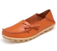 Solaud Damen Driving Loafers Leder Mokassins Atmungsaktive Ausschnitte Weiche Walking Schuhe Frauen Slip On Loafers