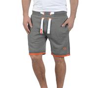 !Solid BenjaminShorts Herren Sweatshorts Kurze Hose Jogginghose Mit Fleece-Innenseite Und Kordel Regular Fit, Größe:L, Farbe:Grey Melange (8236)